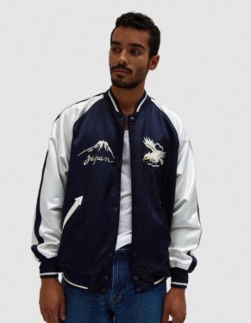 Beams Japan Beams Japan Reversible Souvenir Jacket In Navy