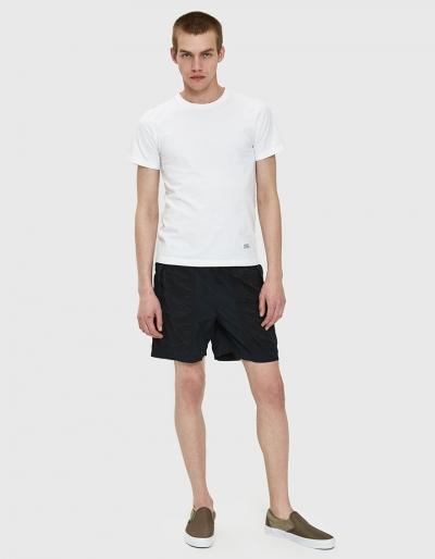 Stone Island Brushed Nylon Ghost Swim Shorts In Black