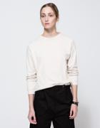 Baserange Basic Sweat In Off White