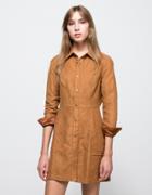 Stelen Halston Dress In Camel