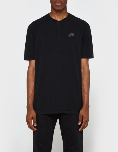 Nike Tech Knit Polo In Black