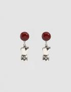 Faris Bod Silver Drop Earrings