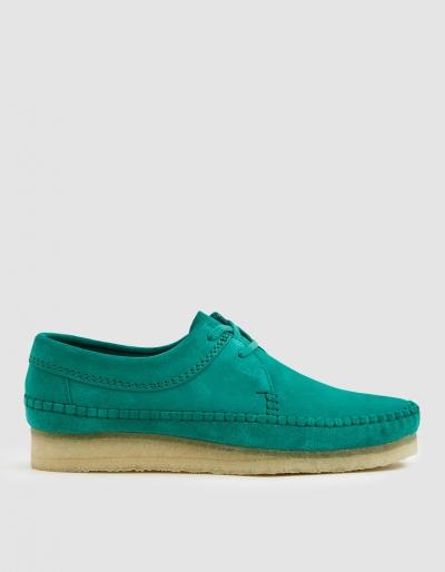Clarks Weaver Shoe In Emerald
