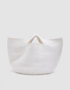 Lauren Manoogian Crochet Bowl Bag In White