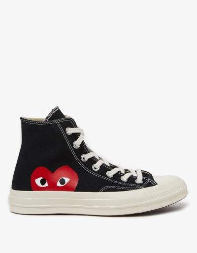 Comme Des Gar Ons Play Play Converse High In Black
