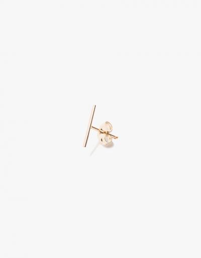Kathleen Whitaker Long Staple Stud In Rose Gold