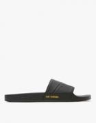 Adidas X Raf Simons Raf Simons Bunny Adilette In Core Black