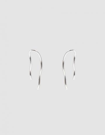 Annika Inez Wavy Draped Earrings In