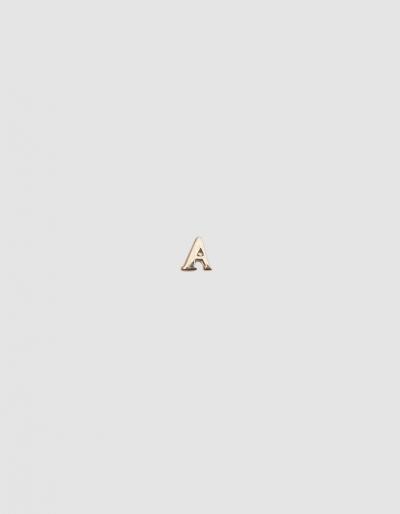 Loren Stewart Single Alphabet Stud Earring In A