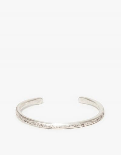 Cause And Effect Thin Silver Bar Cuff
