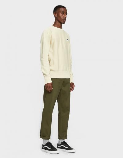 Champion Reverse Weave Rw Crewneck Sweatshirt In Tan