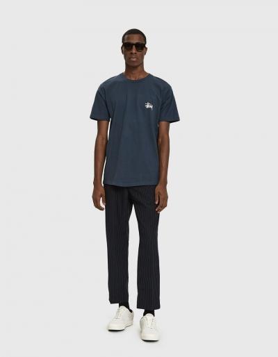St Ssy S/s Basic St Ssy Crewneck Tee In Ink