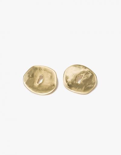 Modern Weaving Mis Shaped Donut Earrings