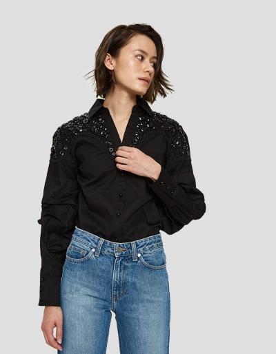 Stelen Rodeo Blouse In Black