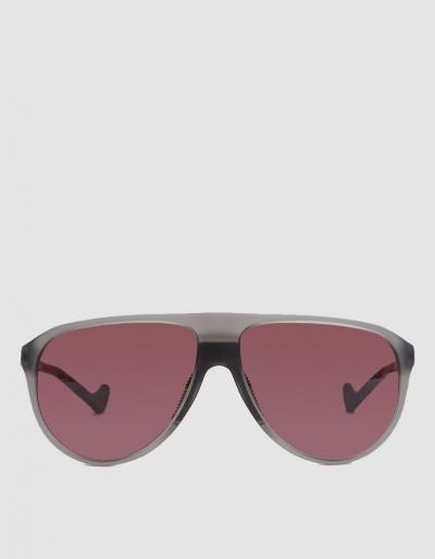 District Vision Yukari Sunglasses In Grey/black Rose