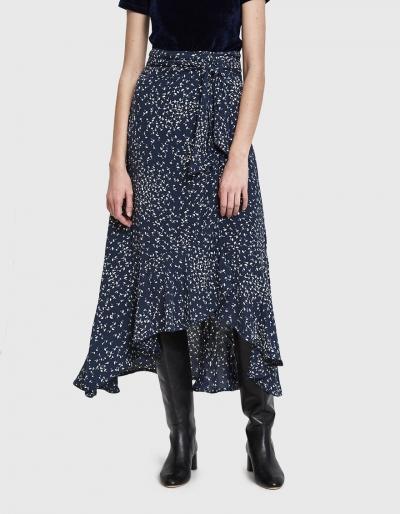 Ganni Barra Crepe Wrap