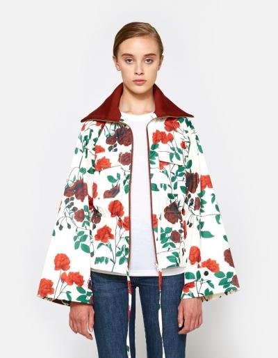 Ganni Greenwood Jacket In Vanilla Ice