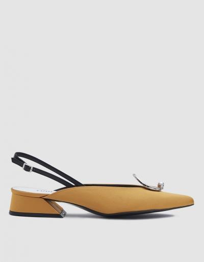 Yuul Yie Satin Slingback In