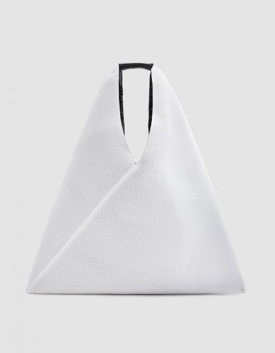 Mm6 Maison Margiela Net Fabric Bag In White