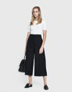 Lemaire Large Pants Cropped In Black
