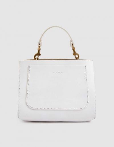 Clare V. Elle Bag In White