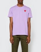 Comme Des Gar Ons Play Play T-shirt In Purple