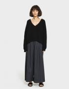Baserange Danube Knit V-neck In Black
