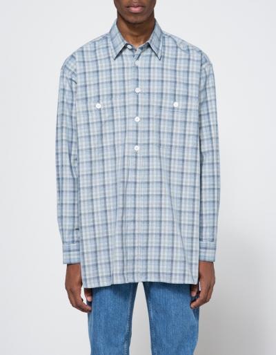 Tr S Bien Tunic Shirt Indigo/red Checks