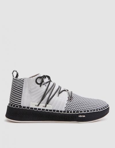 Brandblack Delta Cup Sneaker In White/black