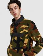 Herschel Supply Co. Pullover Fleece In Woodland Camo