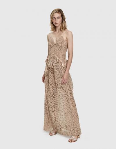 Self-portrait Lace Paneled Dress