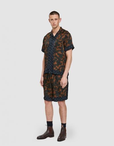Dries Van Noten Piper Bis Short In Blue