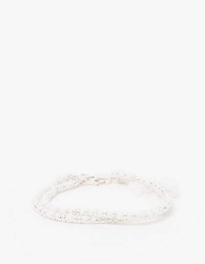 Admasu Silver Beaded Bracelet