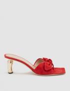 Rejina Pyo Lottie Ribbon Heel In Red/gold