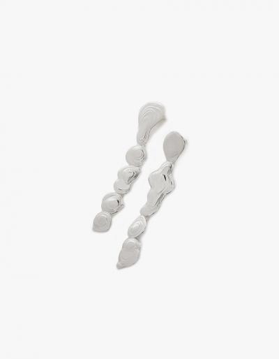 Leigh Miller Silver Drip Earrings