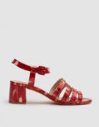 Maryam Nassir Zadeh Palma Low Sandal Tortoise In Ruby