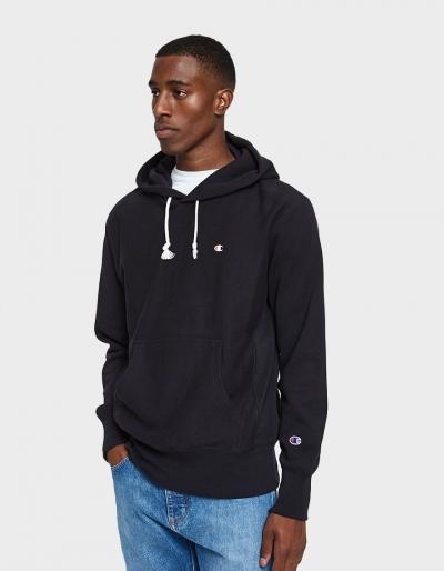 Champion Reverse Weave Rw Hooded Sweatshirt In Black