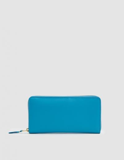 Comme Des Gar Ons Wallet Classic Leather Line Sa0110 Wallet In Blue
