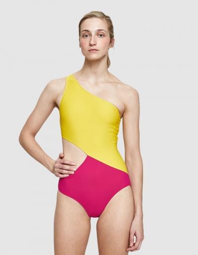 Araks Elmar One Piece In Fuchsia/pollen