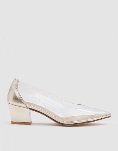 Maryam Nassir Zadeh Forma Pump In Gold Calf