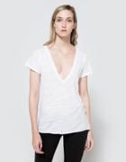 Lna Extreme V Tee In White
