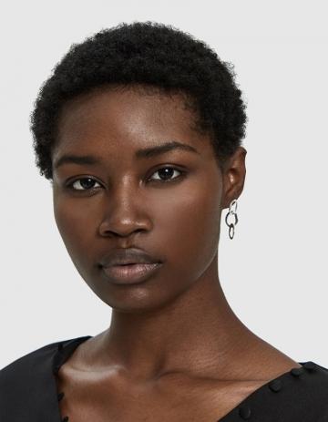 Wolf Circus Oval Chain Earrings In