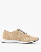 Loeffler Randall Lace Up Runnner In Natural