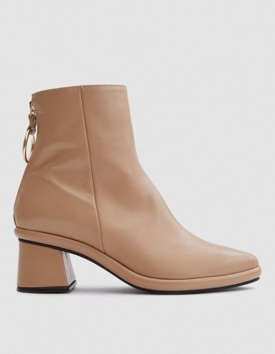 Reike Nen Ring Slim Boots In Beige