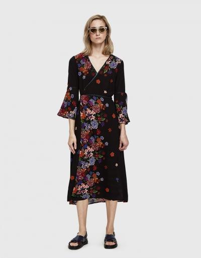 Farrow Avocat Wrap Dress