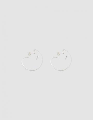 Annika Inez Wavy Ribbon Hoops In