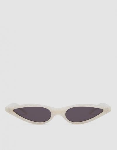 George Keburia Sunglasses In Pearl White
