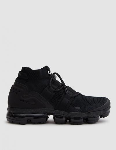 Nike Air Vapormax Fk Utility Shoe In Black/black Black
