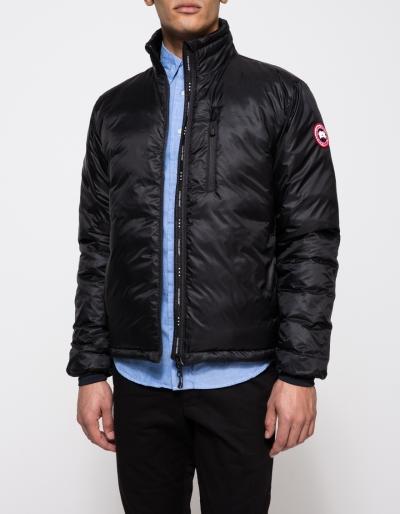 Canada Goose Lodge Down Jacket In Black