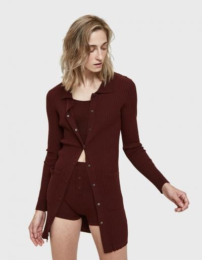 Live The Process Knit Collared Cardigan